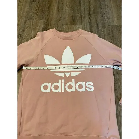 Adidas Womens Pink Oversized Sweatshirt Size Medium - Picture 7 of 9